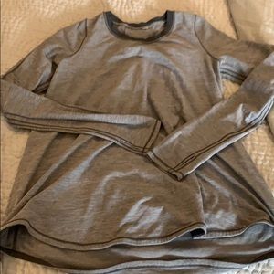 Size 10, lululemon tuck and flow long sleeved top